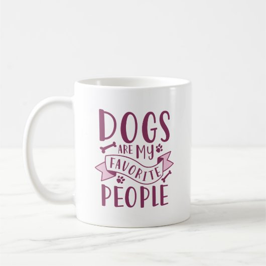 Hunde sind meine Lieblingsmenschen Kaffeetasse (Links)