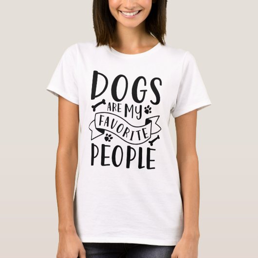 Hunde sind meine Lieblingsmenschen T-Shirt (Vorderseite)