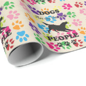 Hunde sind meine Lieblingsschriftstücke Geschenkpapier (Rolleneckpunkt)