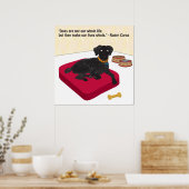 Hunde sind nicht unser ganzes Lebensplakat Poster (Küche)
