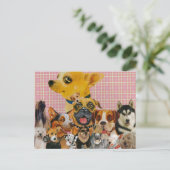 Hunde sind Spaß Postkarte (Stehend Vorderseite)