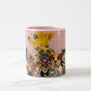 Hunde sind Spaß Zweifarbige Tasse