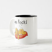 Hunde sind super zweifarbige tasse (Vorderseite Links)