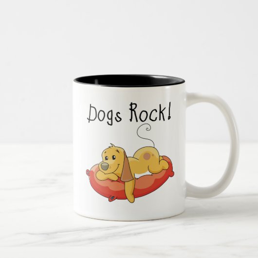 Hunde sind super zweifarbige tasse (Rechts)