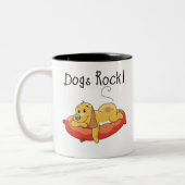 Hunde sind super zweifarbige tasse (Links)