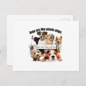 Hunde sind wie Kartoffelchips, man kann nicht einf Postkarte (Vorne/Hinten)
