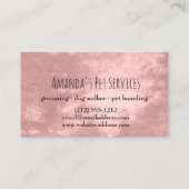 Hunde-Sitter-Begleiter-Dienste Grooming Paw Path B Visitenkarte (Rückseite)