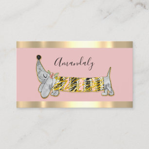 Hunde-Sitter-Boutique-Pflege-Rose des Hauses Visitenkarte