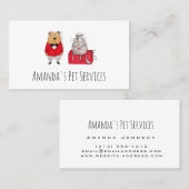 Hunde Sitter Cat Sitter Pet Services wachsen Visitenkarte (Vorne/Hinten)