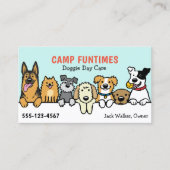 Hunde Sitter Haustiere Sitzende Cartoon Niedlich P Visitenkarte (Vorderseite)