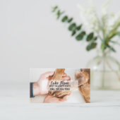 Hunde-Sitter-Hunde-Rettung Visitenkarte (Stehend Vorderseite)