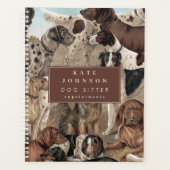 Hunde-Sitter-Trainer Tierpflege Hunde-Appintatione Planer (Vorderseite)