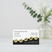 Hunde-Sitter-Visitenkarten Visitenkarte (Stehend Vorderseite)