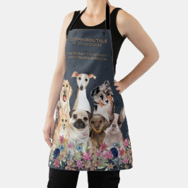 Hunde Sitting Service Pet Groomer Navy Schürze