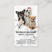 Hunde sitzen | Groomer Visitenkarte (Vorderseite)