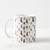 Hunde sitzen hinten kaffeetasse (Links)