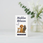 Hunde sitzen | Tierhaltung Terminkarte (Stehend Vorderseite)