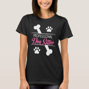 Hunde Sitzen Walker Sitter Sitzplätze für Haustier T-Shirt