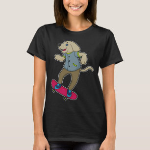Hunde Skater Skateboard T-Shirt