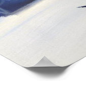 Hunde Skiing Poster (Ecke)