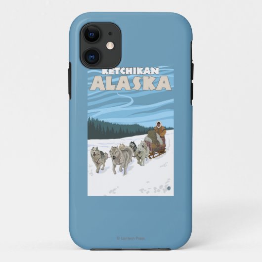 Hunde Sledding Scene - Ketchikan, Alaska Case-Mate iPhone Hülle (Rückseite)