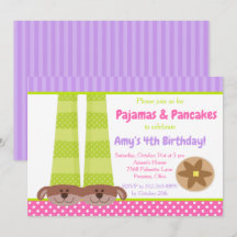 Hunde Slippers Pajamas & Pancakes Geburtstagsparty