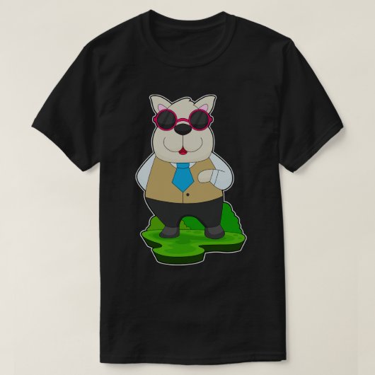 Hunde-Sonnenbrille T-Shirt (Design vorne)