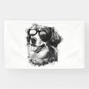Hunde Sonnenbrille Tier Cool Hunde mit Basset Banner