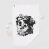 Hunde Sonnenbrille Tier Cool Hunde mit Basset Golfhandtuch (Insitu)