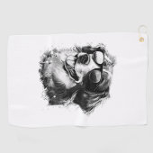 Hunde Sonnenbrille Tier Cool Hunde mit Basset Golfhandtuch (Horizontal)