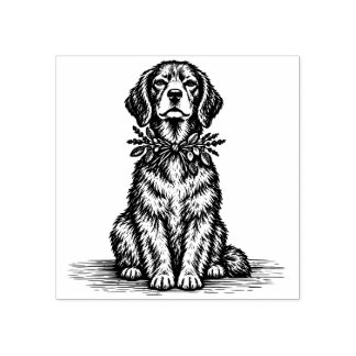 Hunde-Spa nach dem Bad Gummistempel