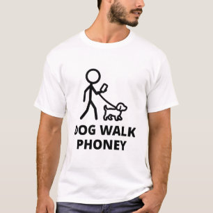 Hunde-Spaziergang-Fake-T-Shirt T-Shirt