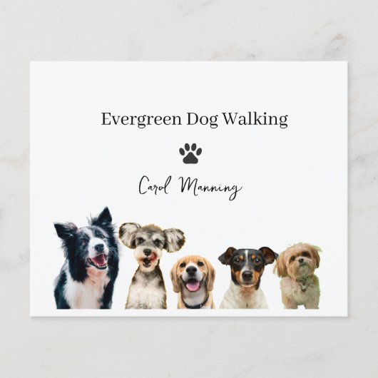 Hunde-Spaziergang-Flugblattvorlage | Professionell Flyer (Vorne)