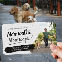 Hunde Spaziergang Haustiersitting mit QR-Code Visi