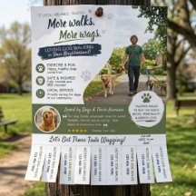 Hunde-Spaziergang-Tiersitter-Geschäftsflyer