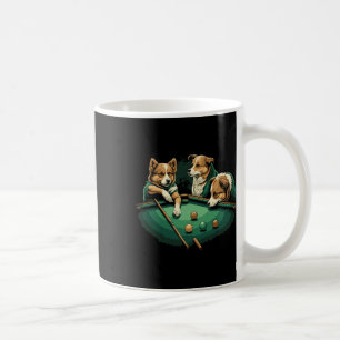 Hunde spielen Billard Billard 8 Ball Kaffeetasse