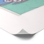 Hunde spielen Billard Poster (Ecke)