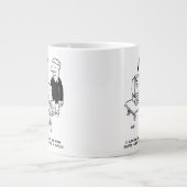Hunde spielen Computerspiele. Funny Jumbo-Tasse (Vorderseite)
