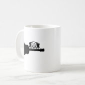 Hunde spielen Gitarre Kaffeetasse (Vorderseite Links)