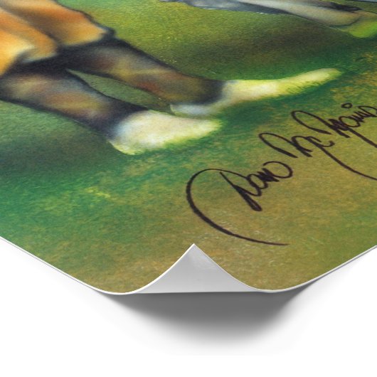 Hunde spielen Golf Poster (Ecke)