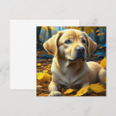 Hunde spielen in Herbstlauben (Vorne/Hinten)