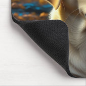 Hunde spielen in Herbstlauben Mousepad (Ecke)