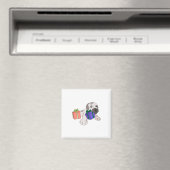 Hunde Spielen mit Geschenkboxen Magnet (In Situ (Geschirrspüler))