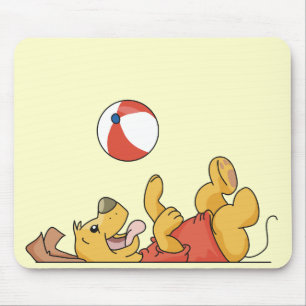Hunde spielen mit Kugelschreibern und Geschenken Mousepad