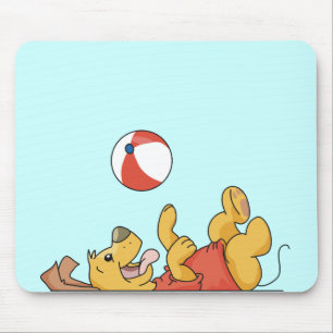 Hunde spielen mit Kugelschreibern und Geschenken Mousepad