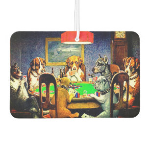 Hunde spielen Poker Autolufterfrischer