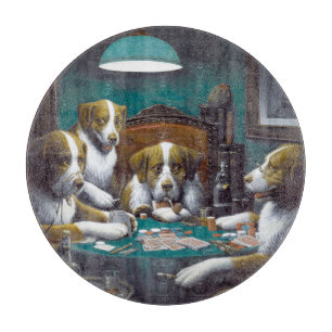 Hunde spielen Poker Cassius Marcellus Coolidge 189 Schneidebrett