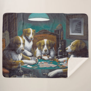 Hunde spielen Poker Cassius Marcellus Coolidge 189 Sherpadecke