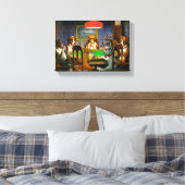 Hunde spielen Poker Leinwanddruck (Insitu (Schlafzimmer))