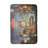 Hunde spielen Poker von Cassius Marcellus Coolidge Badematte (Vorderseite Vertikal)